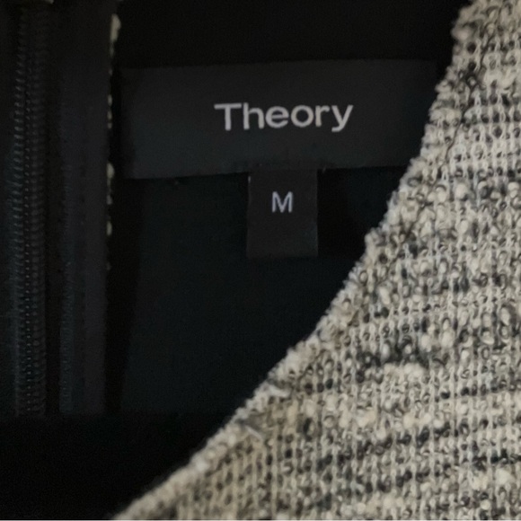 THEORY Eano Branson salt & pepper sheath dress. Body con w/ stretch. Like new. - Picture 8 of 9